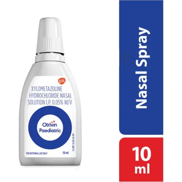Otrivin Paediatric 0.05% w/v Nasal Drops for Fast Relief from Blocked Nose